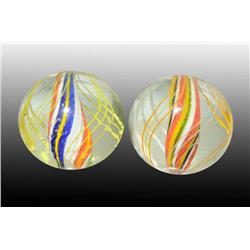Lot of 2: Solid Core Marbles.