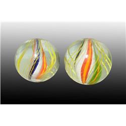 Lot of 2: Solid Core Marbles.