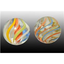Lot of 2: Solid Core English Marbles.