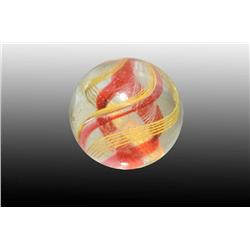 Single Pontil Swirl Marble.