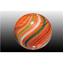 Orange English Swirl Marble.