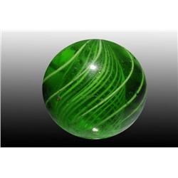 Green Glass Latticino Marble.