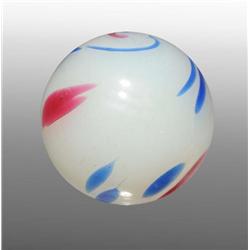 Single Pontil Opaque Marble.