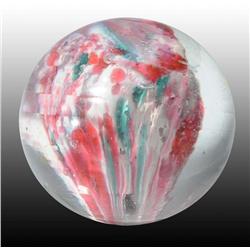 Single Pontil Marble With Mica.