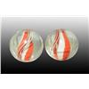 Image 1 : Lot of 2: Divided Ribbon Core Marbles.
