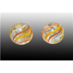 Lot of 2: Marbles.