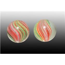 Lot of 2: Marbles.