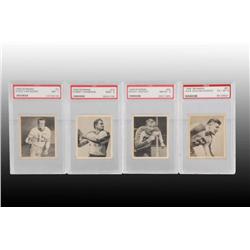 Lot of 4: 1948 Bowman Football Cards.