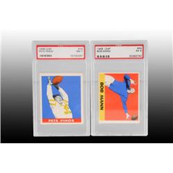 Lot of 2: 1948 Leaf Football Cards.