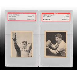 Lot of 2: 1948 Bowman Football Cards.
