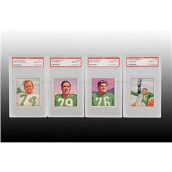 Lot of 11: 1950 Bowman Football Cards.