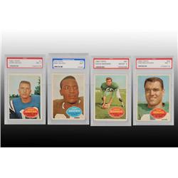 Lot of 11: 1960 Topps Football Cards.