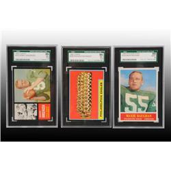 Lot of 9: 1962 & 1964 Football Cards.