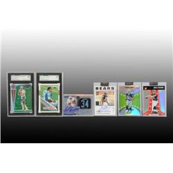 Lot of 21: Assorted Modern Star Football Cards.