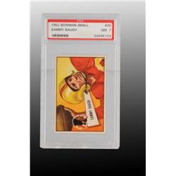 1952 Bowman Sammy Baugh Football Card.