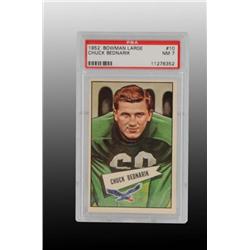 1952 Bowman Chuck Bednarik Football Card.