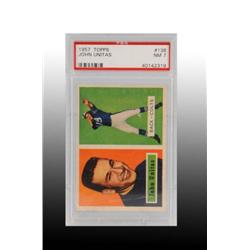 1957 Topps Johnny Unitas Rookie Football Card.