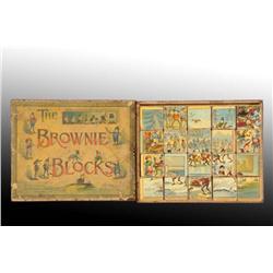 Palmer Cox Brownie Puzzle Blocks by McLouglin.