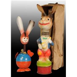 Lot of 2: German Rabbit Candy Containers.