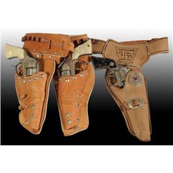 Lot of 2: Western Icon Toy Cap Gun & Holster Sets.