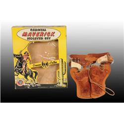 Lot of 2: Double Toy Cap Gun & Holster Sets.