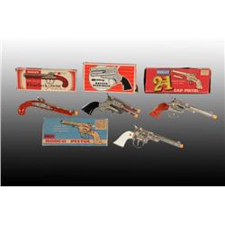 Lot of 4: Hubley Toy Cap Guns.