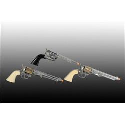 Lot of 3: Hubley Western Toy Cap Guns.