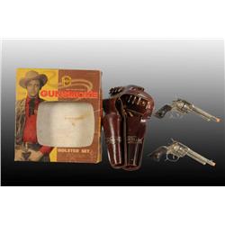 Halco Gunsmoke Diecast Toy Cap Gun & Holster Set.