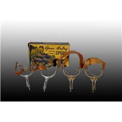 Lot of 2: Gene Autry & Roy Rogers Toy Spur Sets.