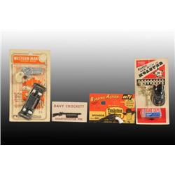 Lot of 4: Western Toy Cap Gun Items.