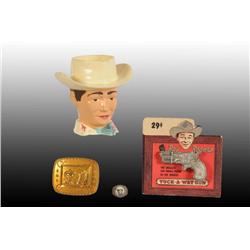 Lot of 4: Roy Rogers Western Items.