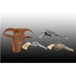 Lot of 3: Roy Rogers Toy Cap Guns.