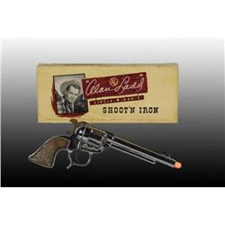 Alan Ladd Shoot 'N Iron Diecast Toy Cap Gun.