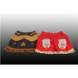 Lot of 2: Western Cowgirl Skirt Sets.