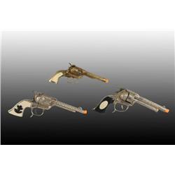 Lot of 3: Western Toy Cap Guns.