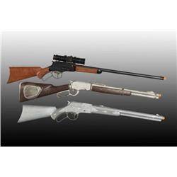 Lot of 3: Western Theme Toy Cap Gun Rifles.