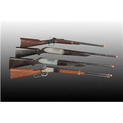 Lot of 4: Western Theme Toy Cap Gun Rifles.