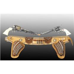 Double Holster Set with 2 Toy Cap Guns.