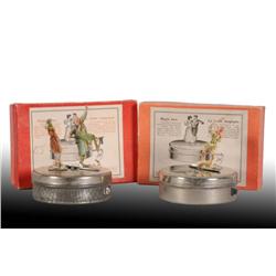 Lot of 2: Bavarian Magic Box Dancing Toys.