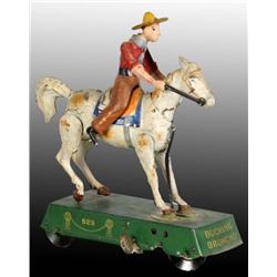 Tin Lehmann Wild West Bucking Bronco Wind-Up Toy.