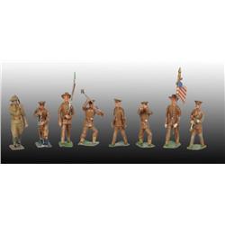 Lot of Approx. 100: Mignot US Army Toy Soldiers.