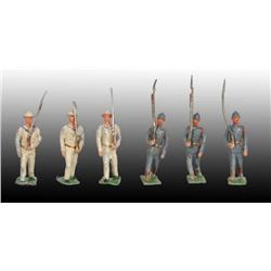 Lot of 34: Mignot Toy Soldiers.
