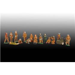 Lot of 16: Barclay Dime Store Toy Army Soldiers.