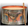 Image 1 : Tin American Eagle Decorated Toy Drum.