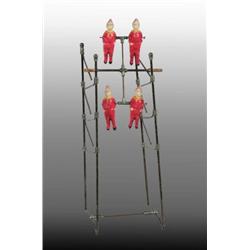 Metal Clown Acrobat Toy.