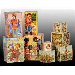 Lot of 2: Children's Toy Building Block Sets.