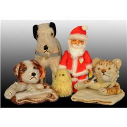 Lot of 5: Steiff Toy Animals and Puppets.