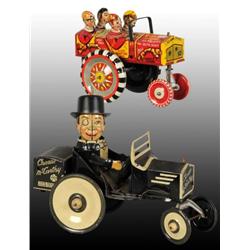 Lot of 2: Tin Marx Woopie Car Wind-Up Toys.