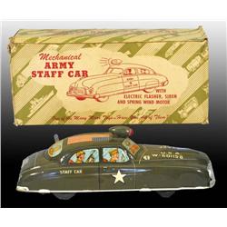 Tin Marx Army Staff Car Wind-Up Toy.