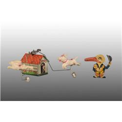 Lot of 2: Kennel & Stork Toys.